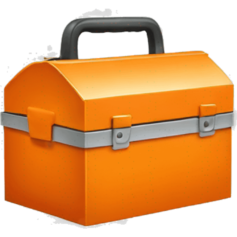 open orange tool box emoji