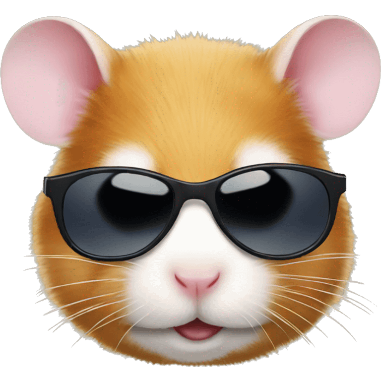 Hamster with sunglasses  emoji