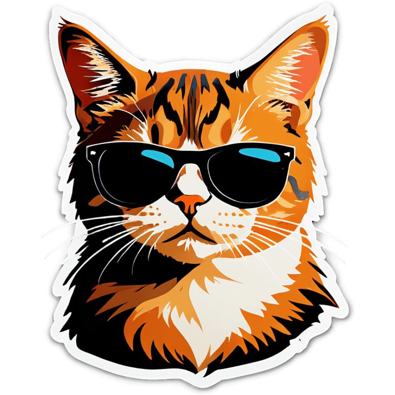 Cat with sunglasses emoji