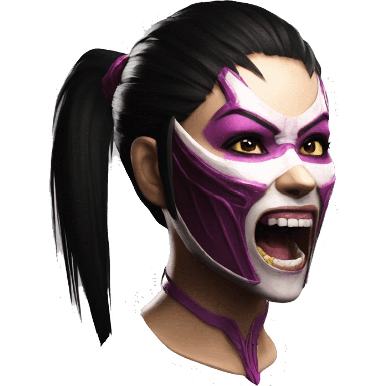 Laughs Mileena Mortal Kombat X emoji