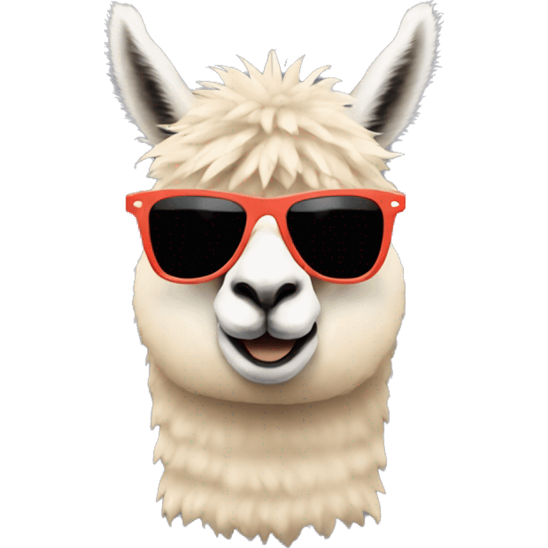 alpaca brutal sunglasses emoji