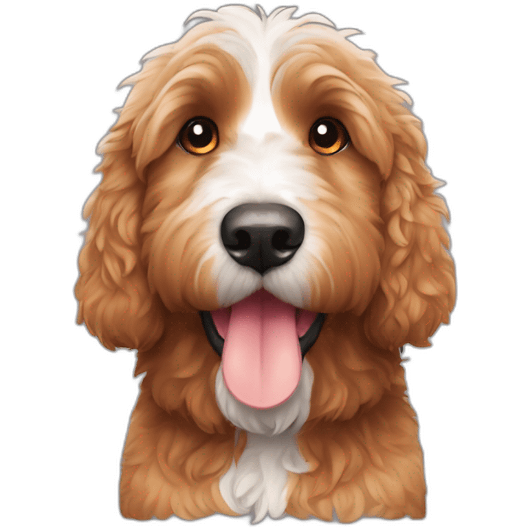 bernedoodle orange ball emoji