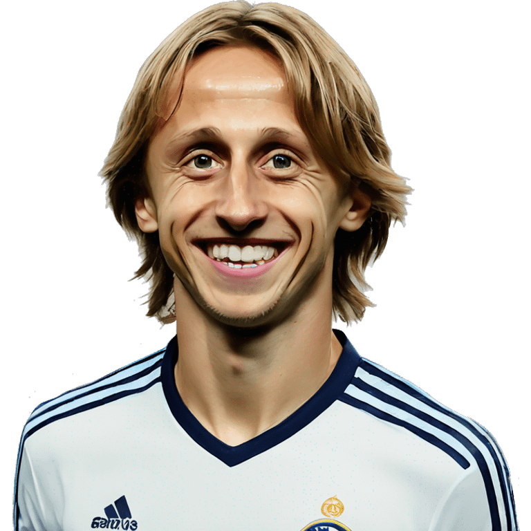 Luka Modric being happy emoji