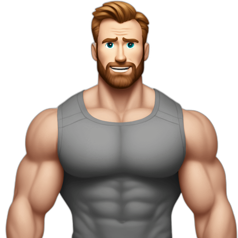 Chris Evans Bodybuilder giant emoji