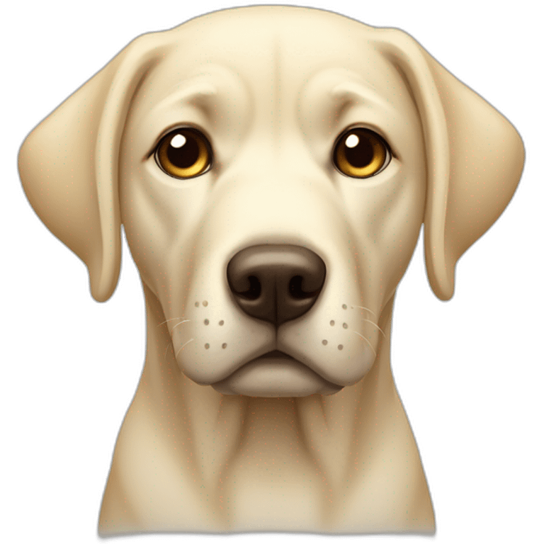 Pale Labrador dog sad emoji