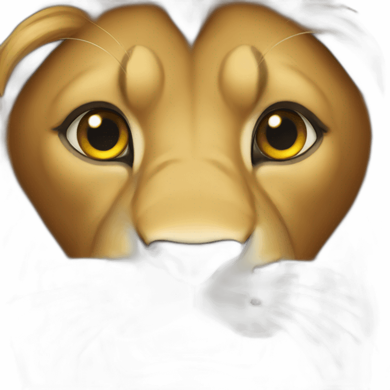 lion shocked emoji