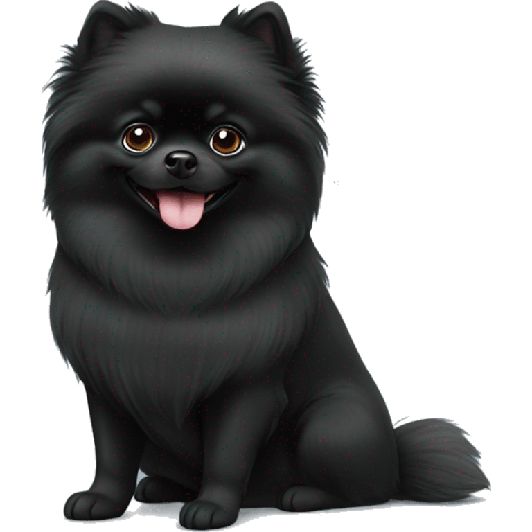 “Black Pomeranian Spitz” emoji