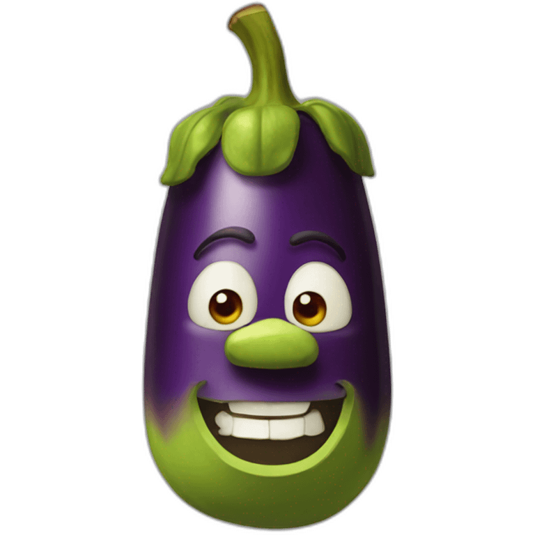 Shrek aubergine emoji