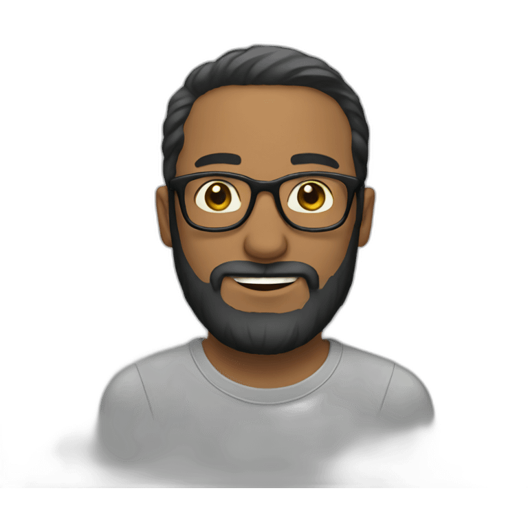 men with beard and glasses emoji