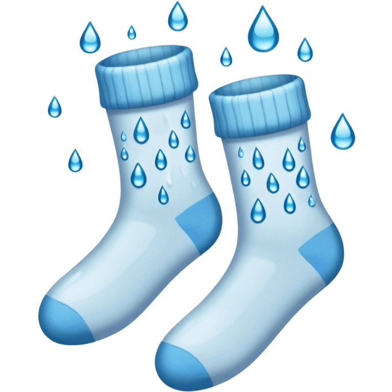 socks with water droplets emoji