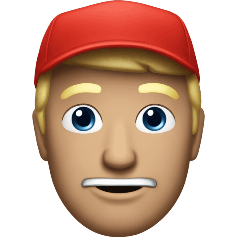 Trump red cap emoji