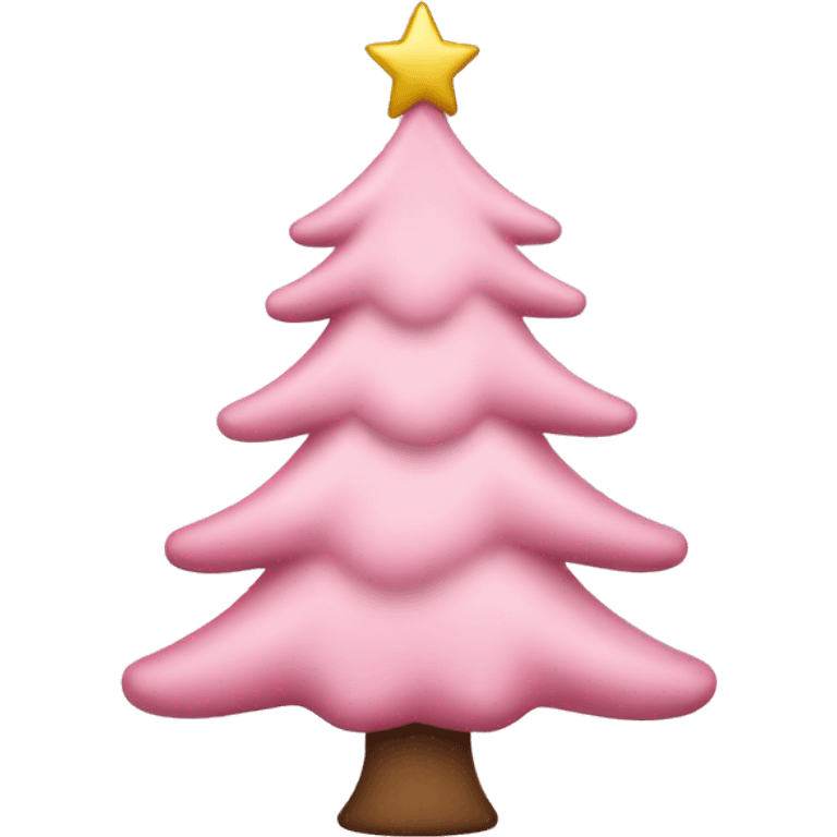 Light pink Christmas tree  emoji