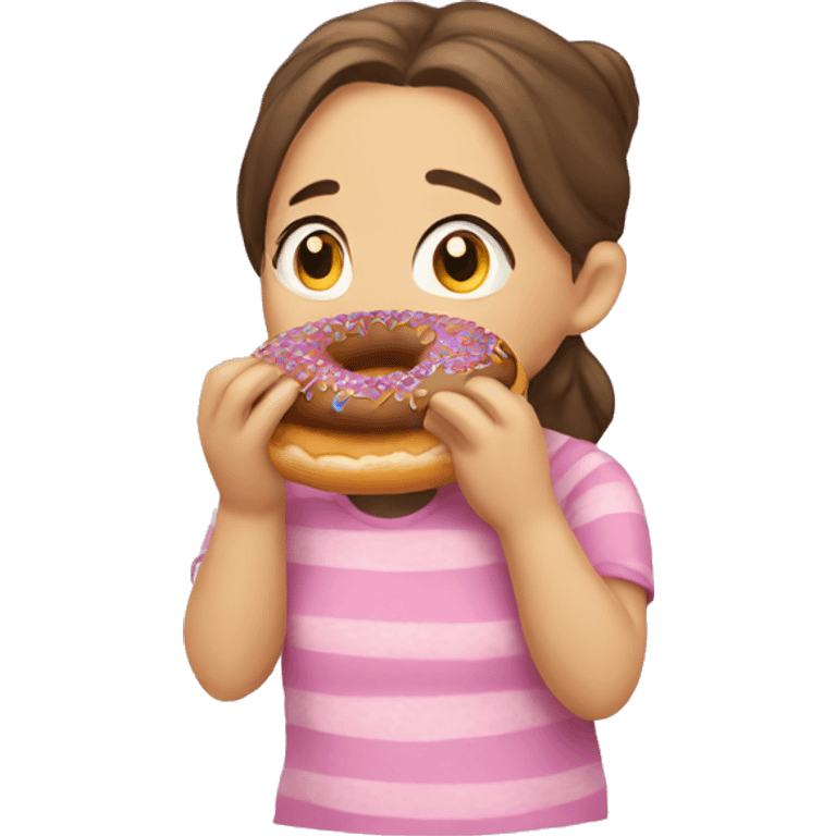 Cate eating donut emoji