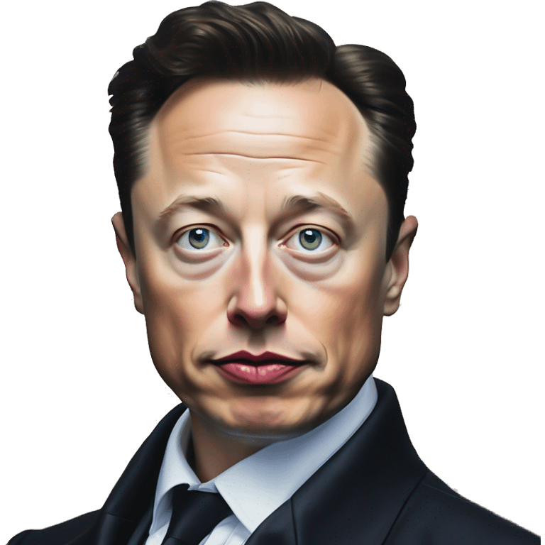 Dystopian Elon Musk in Uncle Scrooge style, oil paint, mysterious eyes, intricate lips, masterpiece portrait, beautiful, desirable, logical emoji