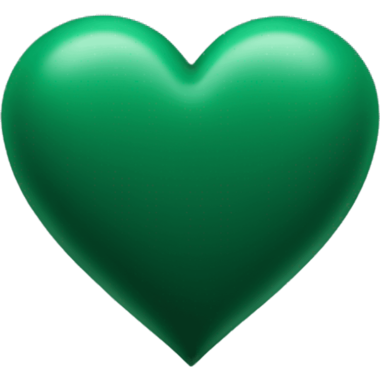 Dark green heart emoji