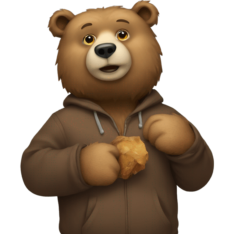 Bear holding serbin emoji