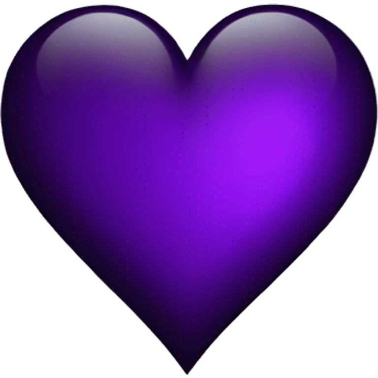 Black heart half purple heart emoji