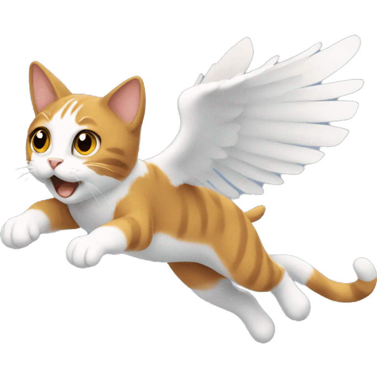 Flying cat  emoji