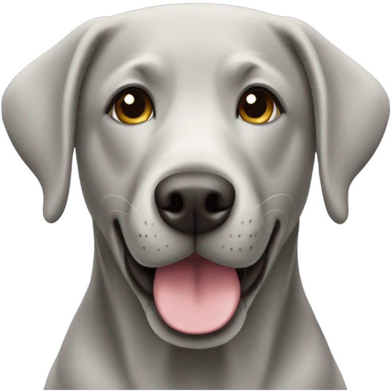 silver labrador retriever dog emoji