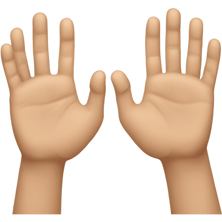 two russian hands "greeting" emoji