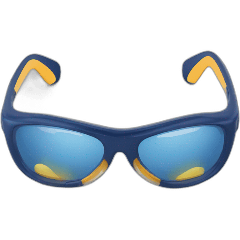 Bombero lentes ópticos azules  emoji