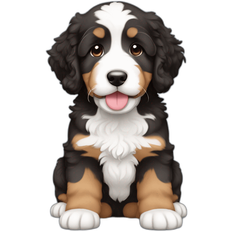 bernedoodle puppy emoji