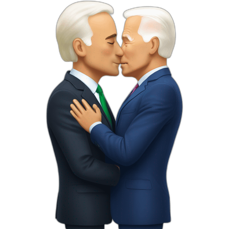 zelensky kissing biden emoji