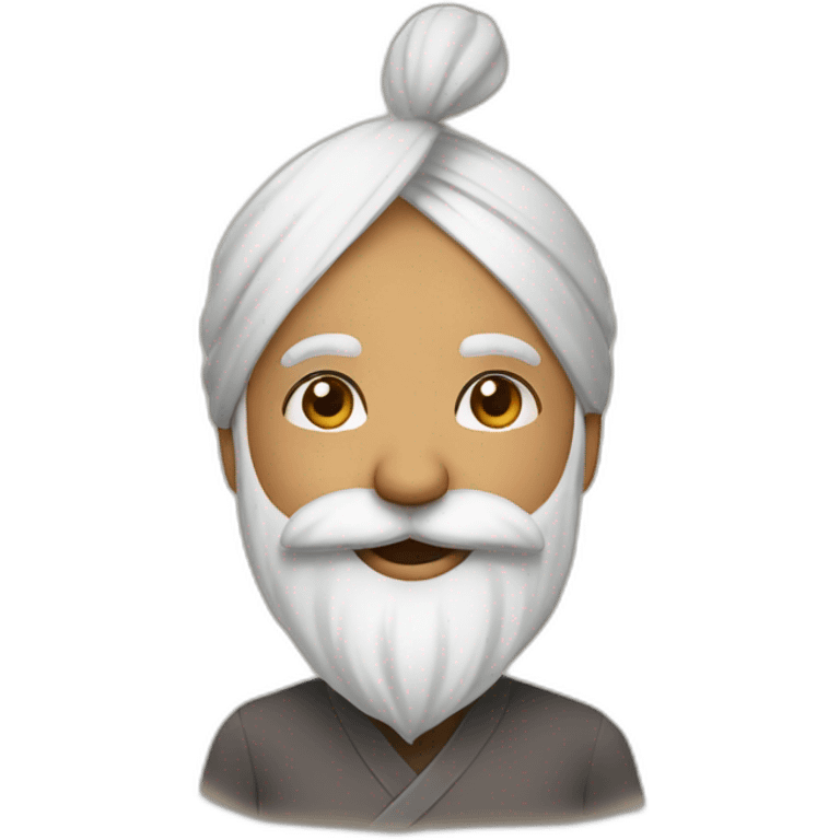 Cute Sardar saying good morning  emoji