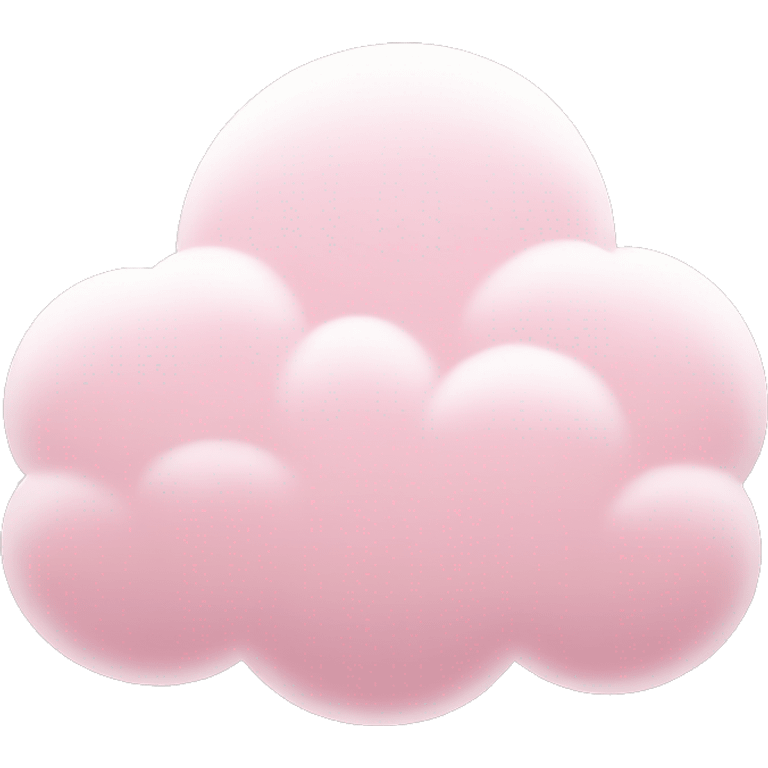 pastel pink cloud emoji