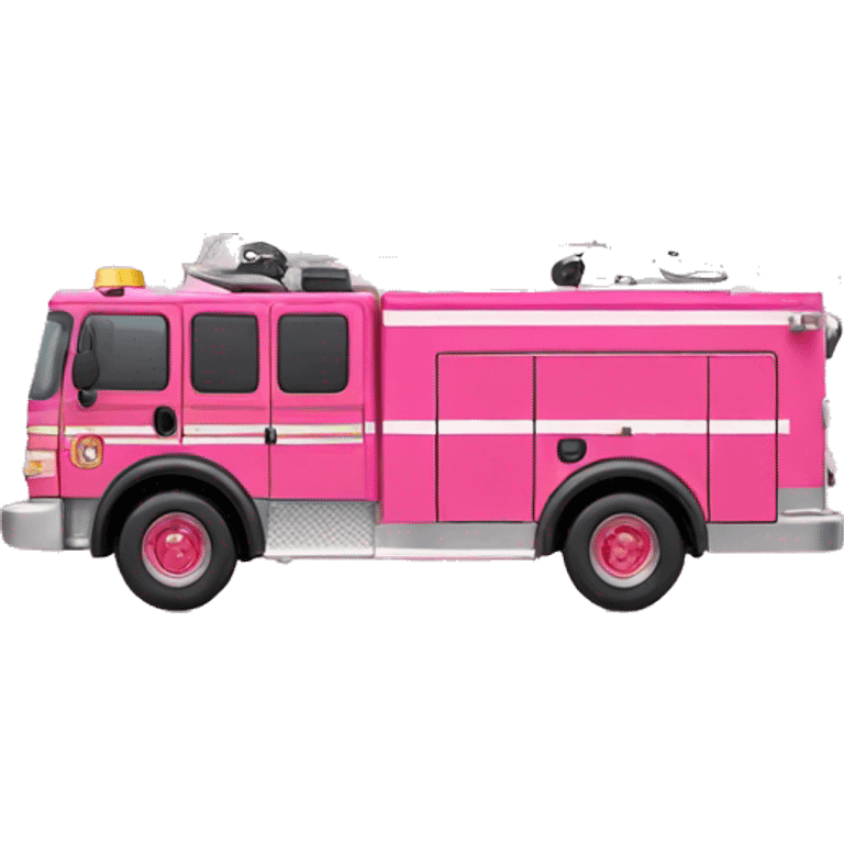 Pink firetruck emoji