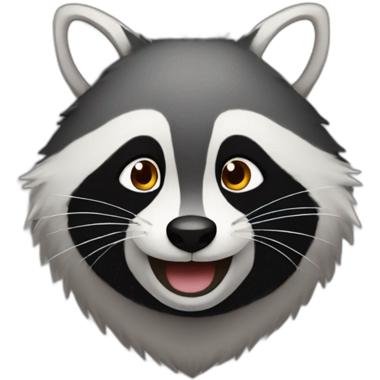 smile game raccoon emoji