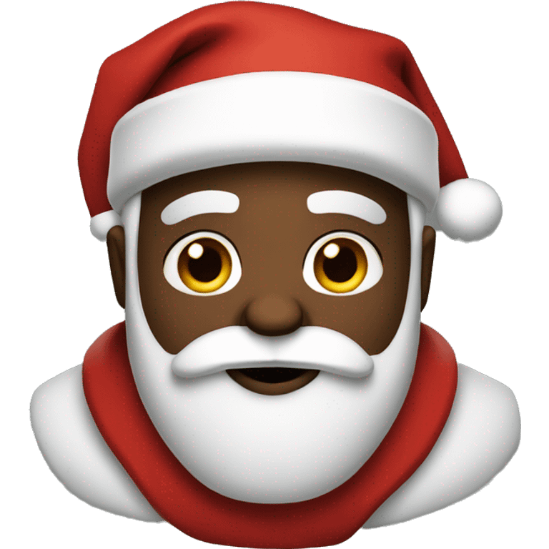 Black santa klaus emoji