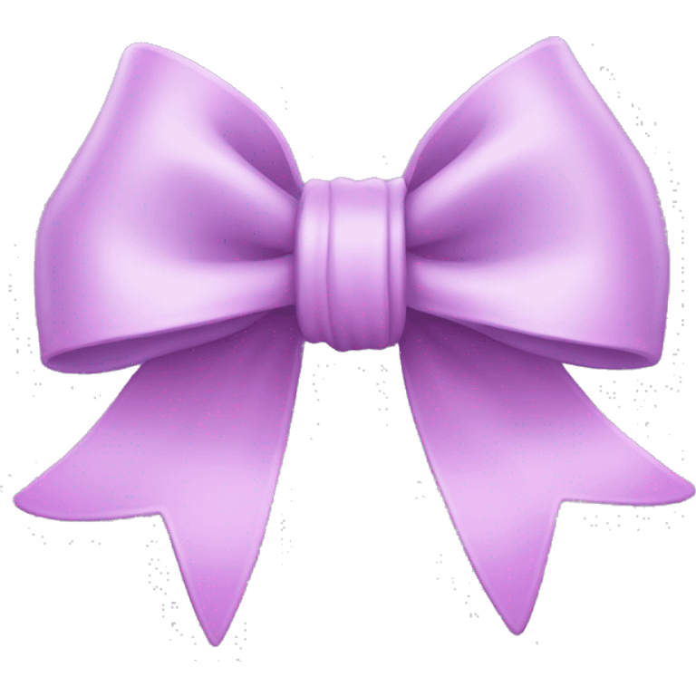 Light purple bow with a little pink in it  emoji