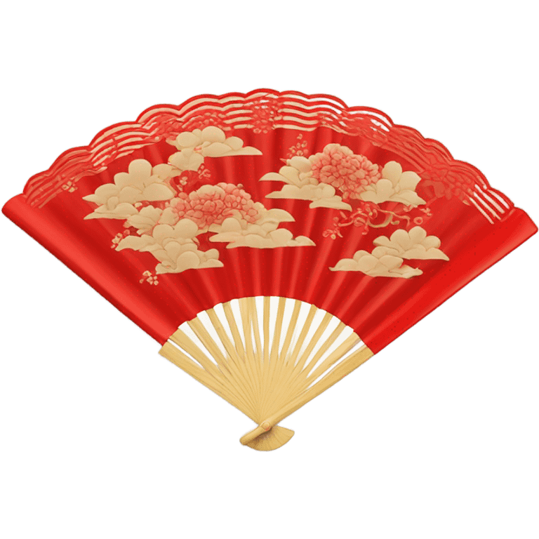 Japan Hand fan red emoji