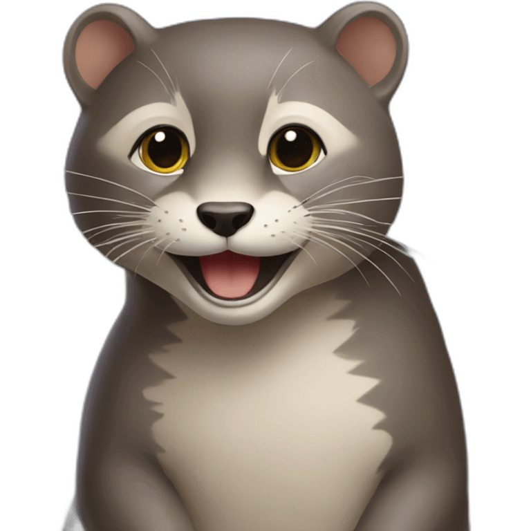 Chat sur loutre emoji