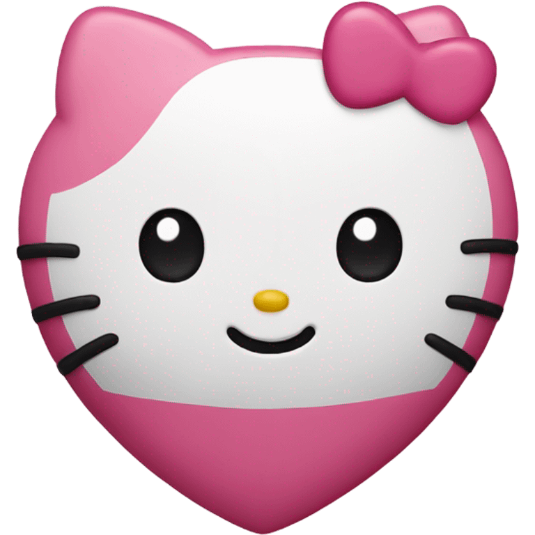 hello kitty heart emoji