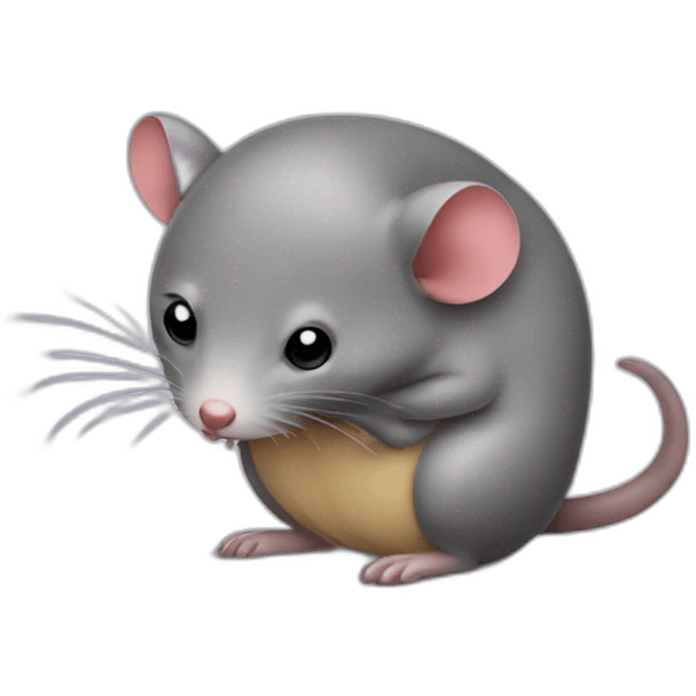 Sad cute shrew emoji