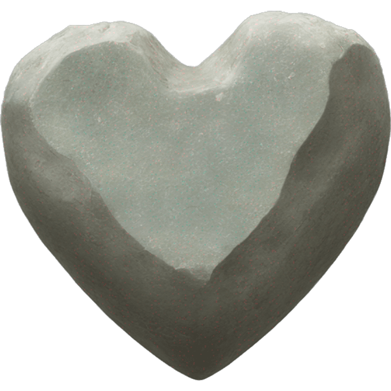 Piedra corazón piedra emoji