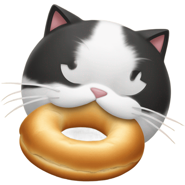 cat with bagel emoji