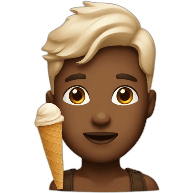 brown-icecream-boy emoji