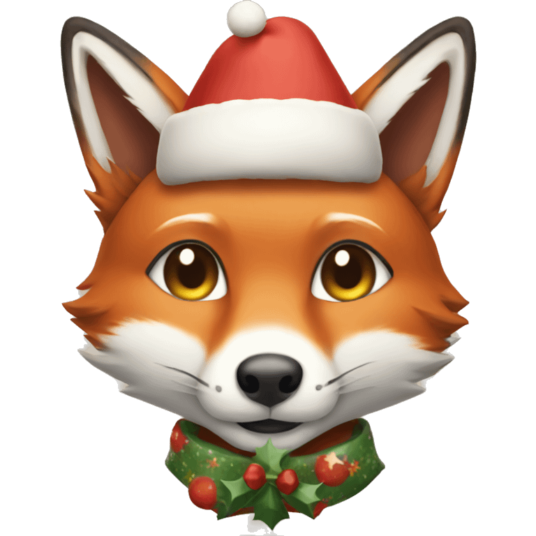 Japanese Christmas Fox emoji