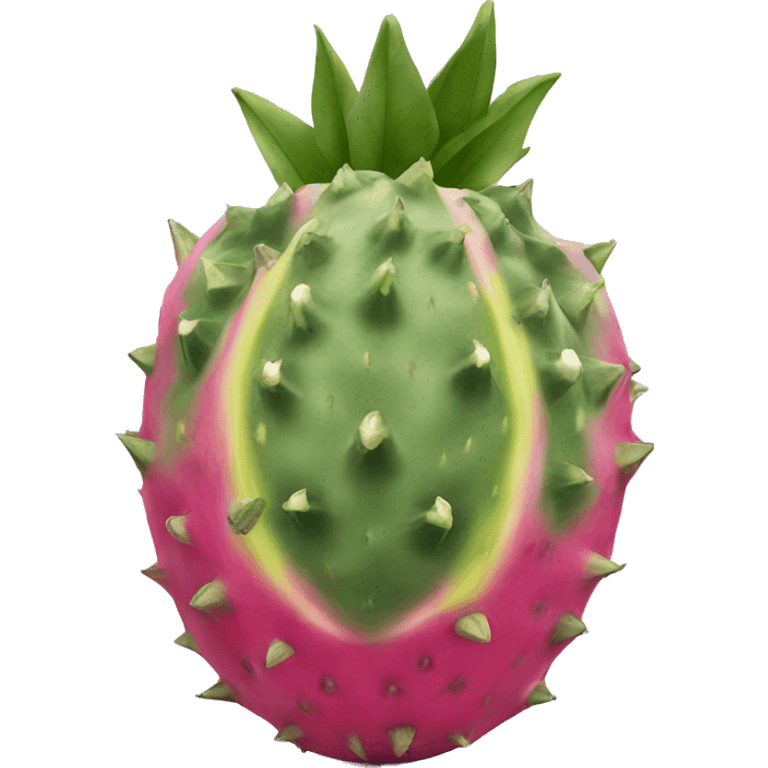 Pitahaya in section emoji