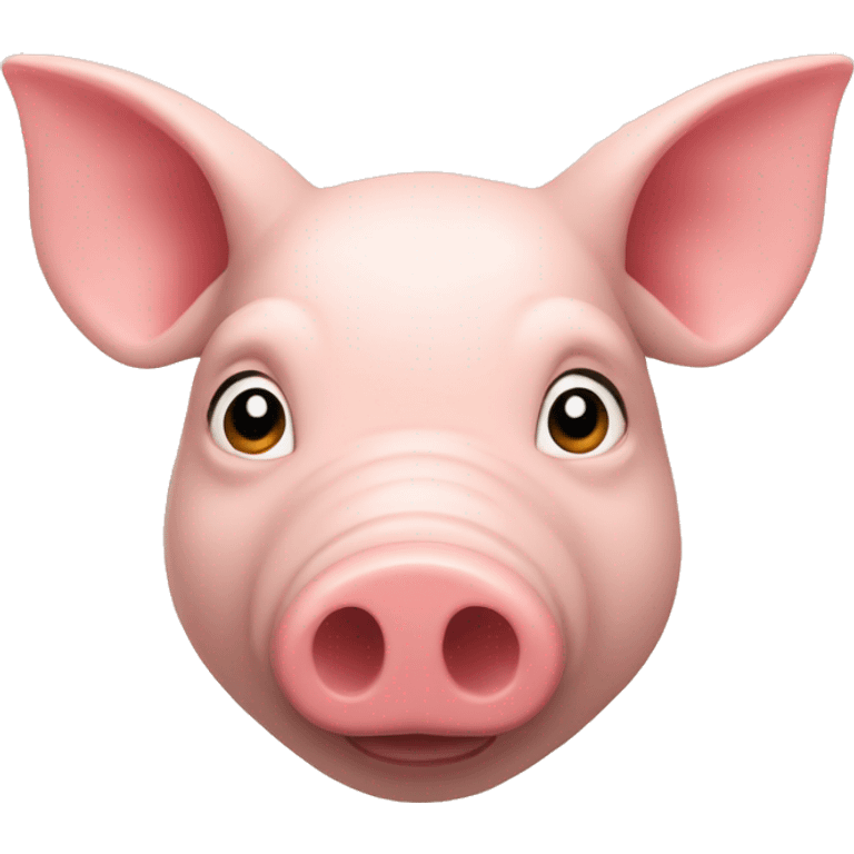 Cochon avec un tête triangle  emoji