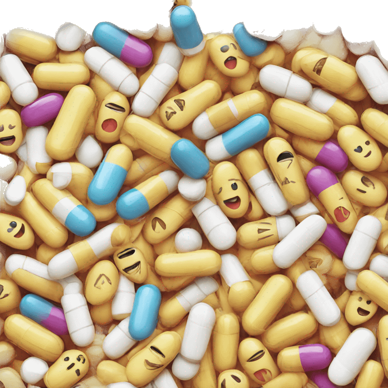 happy pills emoji