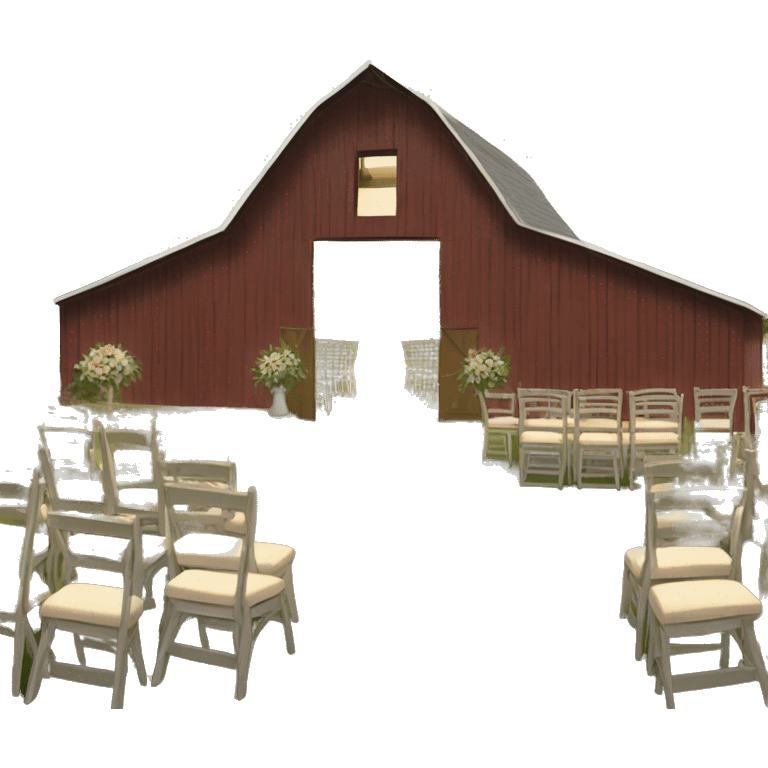 barn wedding venue   emoji