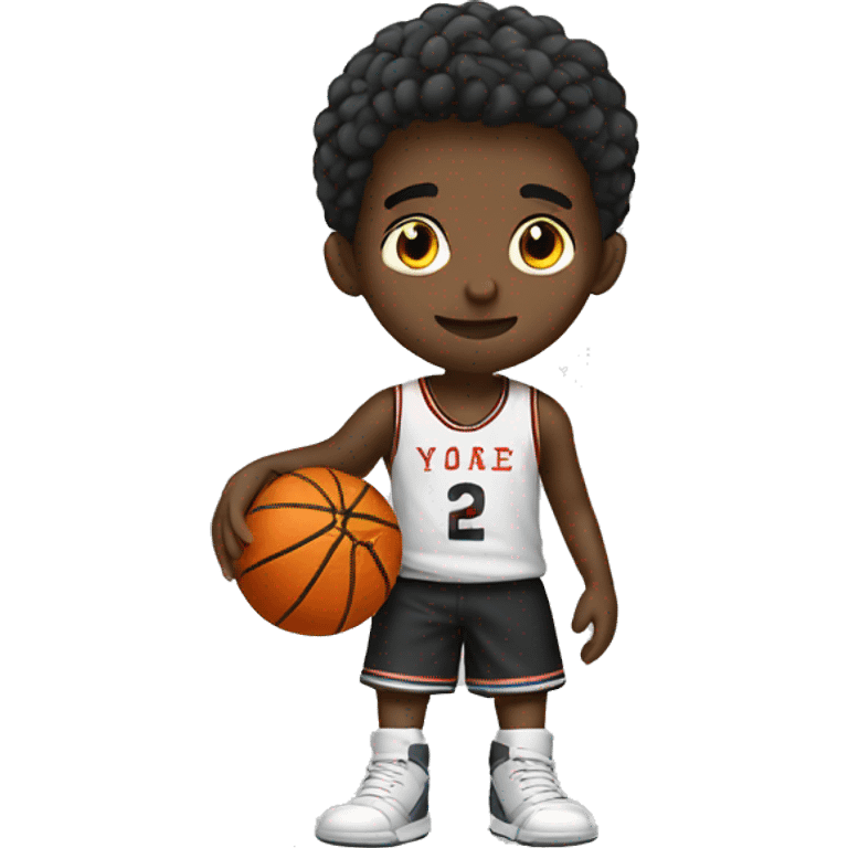 boy play basketball emoji