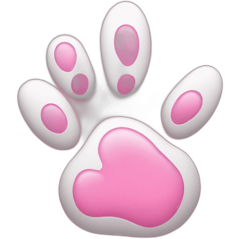 cat paw pink emoji