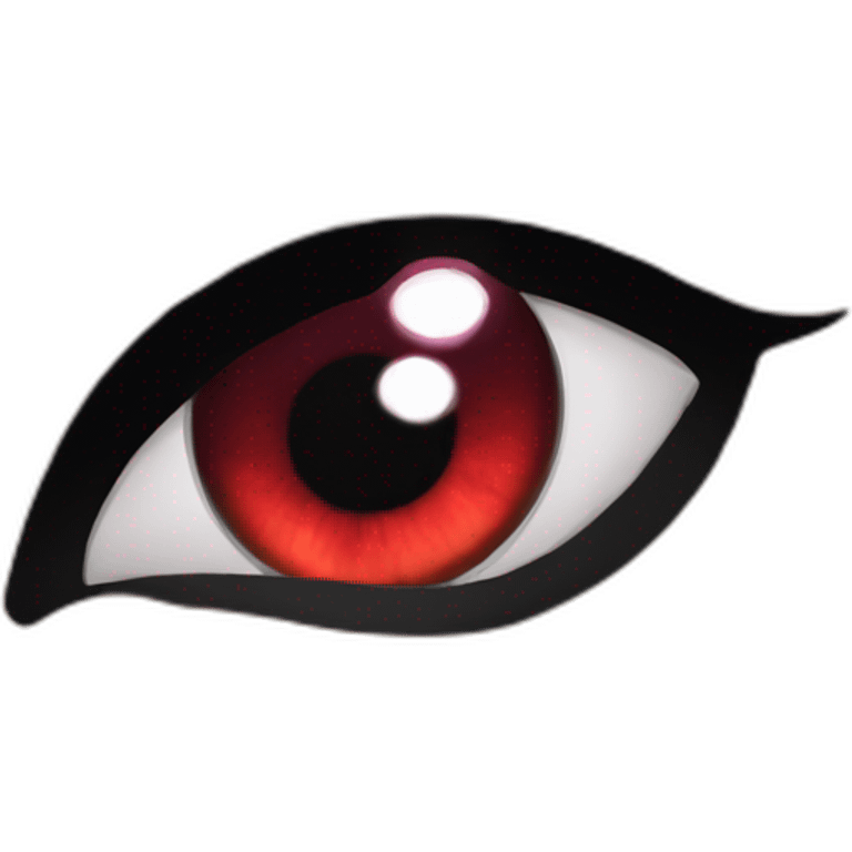 Dark poney red eyes emoji