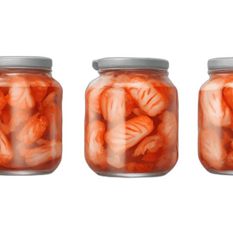 four jars of kimchi emoji