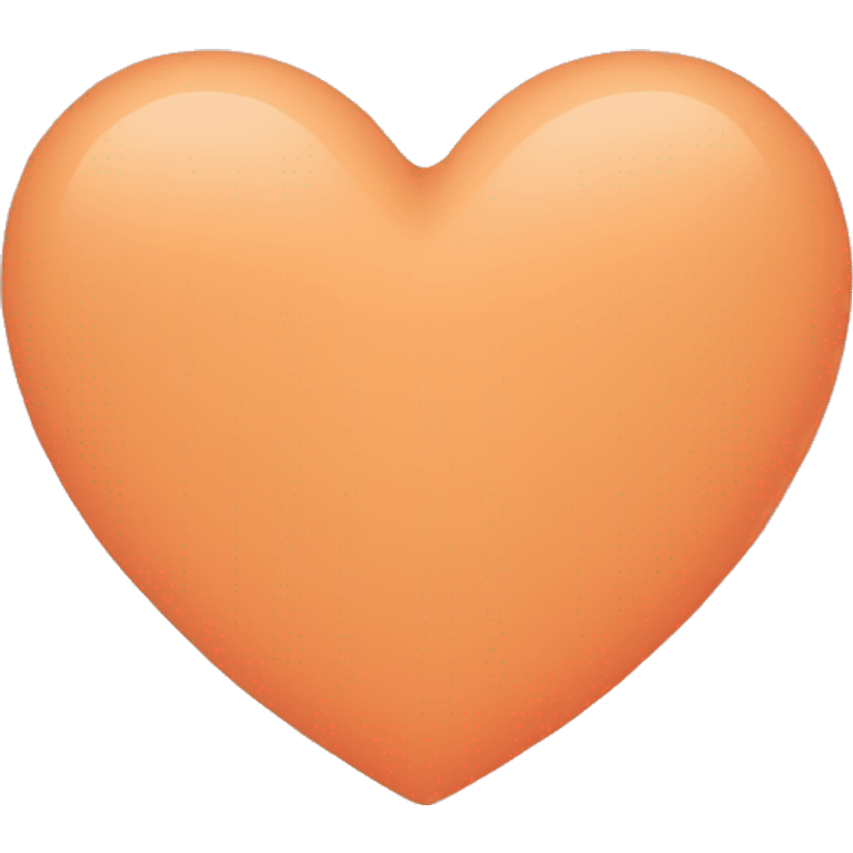 Pastel orange heart emoji